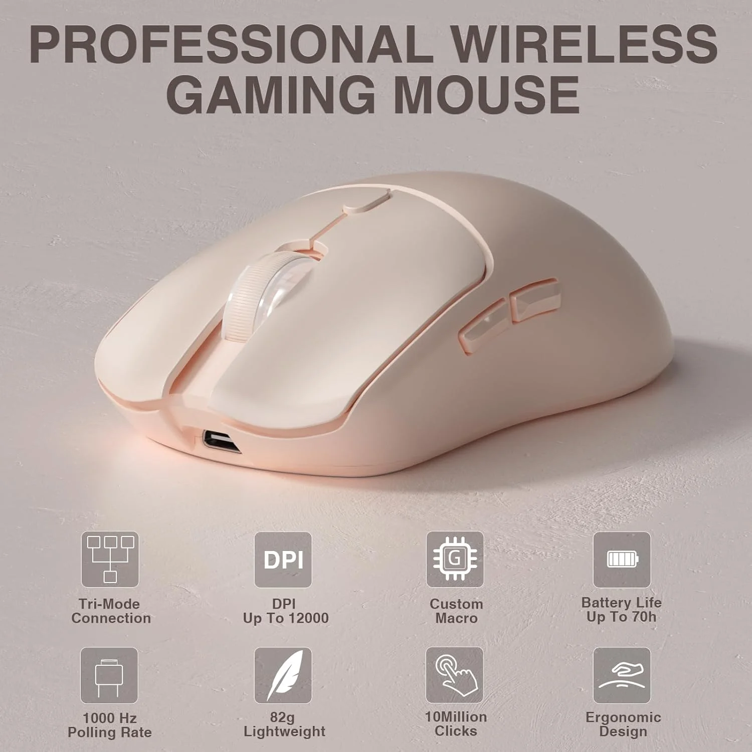 Gaming Accessories Laptop - AULA SC580X Mouse Gaming Nirkabel Tri-mode