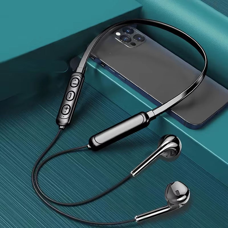 Gaming Accessories Phone - Headset Bluetooth Gantung Leher Mikrofon HD