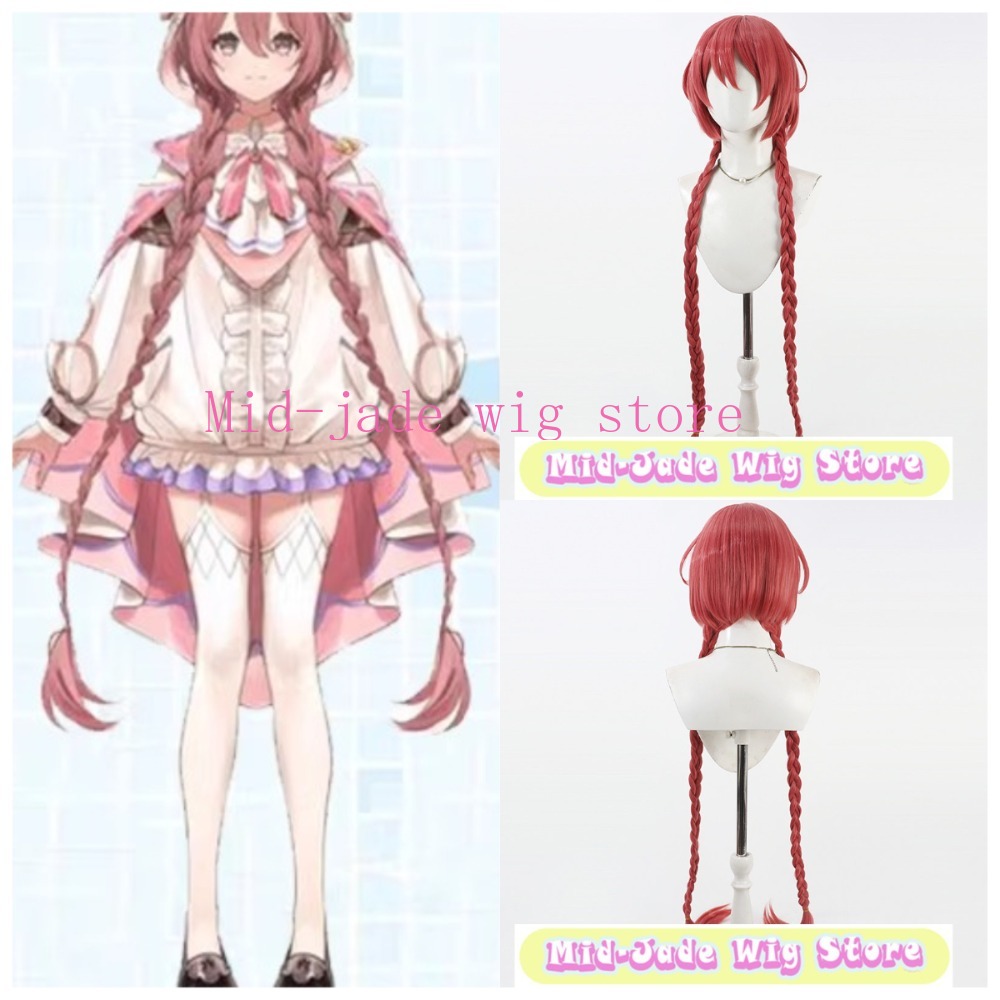 Gaming Accessories Korea - Wig Cosplay Moeka Rambut Kepang Panjang