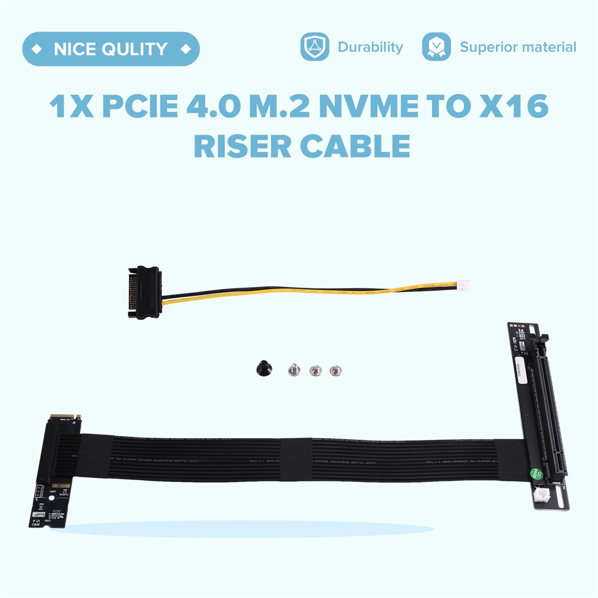 Pcie Extension Cable - Kabel Riser A72U PCIe 4.0 M.2