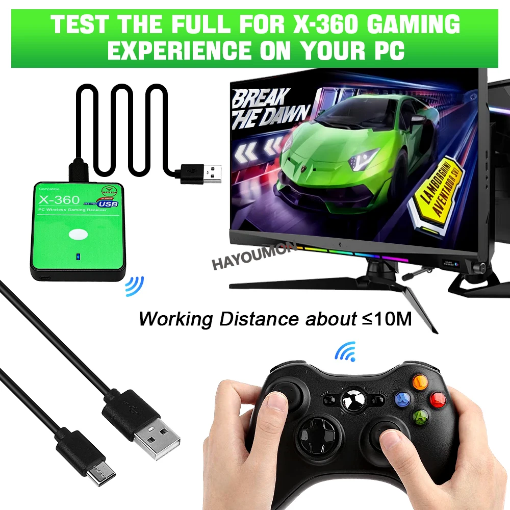 Penerima Game Nirkabel Baru un - Gaming Controllers Xbox Accessories ulasan dan harga