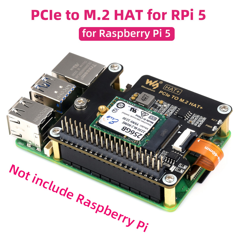 Raspberry Pi 5 PCIe ke M.2 top - Pcie Extension Cable ulasan dan harga